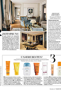 MADAME travel: Die MADAME travel stellt im November ihre besten Sonnencremes vor. Darunter ist auch unser Solar Skin Shield SPF 30. Es schützt ohne zu schmieren.Auflage: 92.565 ExemplareErscheinung: monatlich