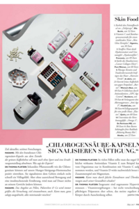MADAME: Unter der Rubrik "Super Food" präsentiert die Mai-Ausgabe der MADAME die REVIDERM nutricosmetics OPC AGE control.Auflage: 450.000 ExemplareErscheinung: monatlich